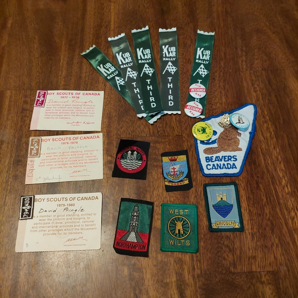 Boy Scouts Canada Badges Patches Kub Kar Beavers Wolf Ribbons Lot